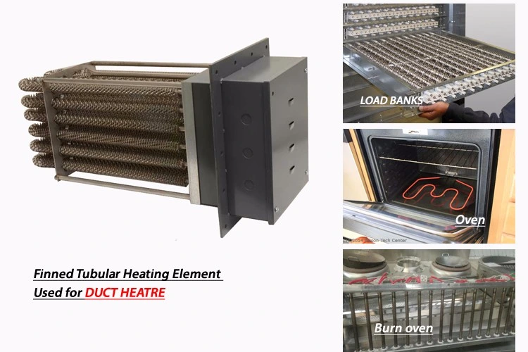 Electric Heat Tube Stainless Steel Fin Heater 220V 1kw Water Heater Oven Heating Pipe Air Energy